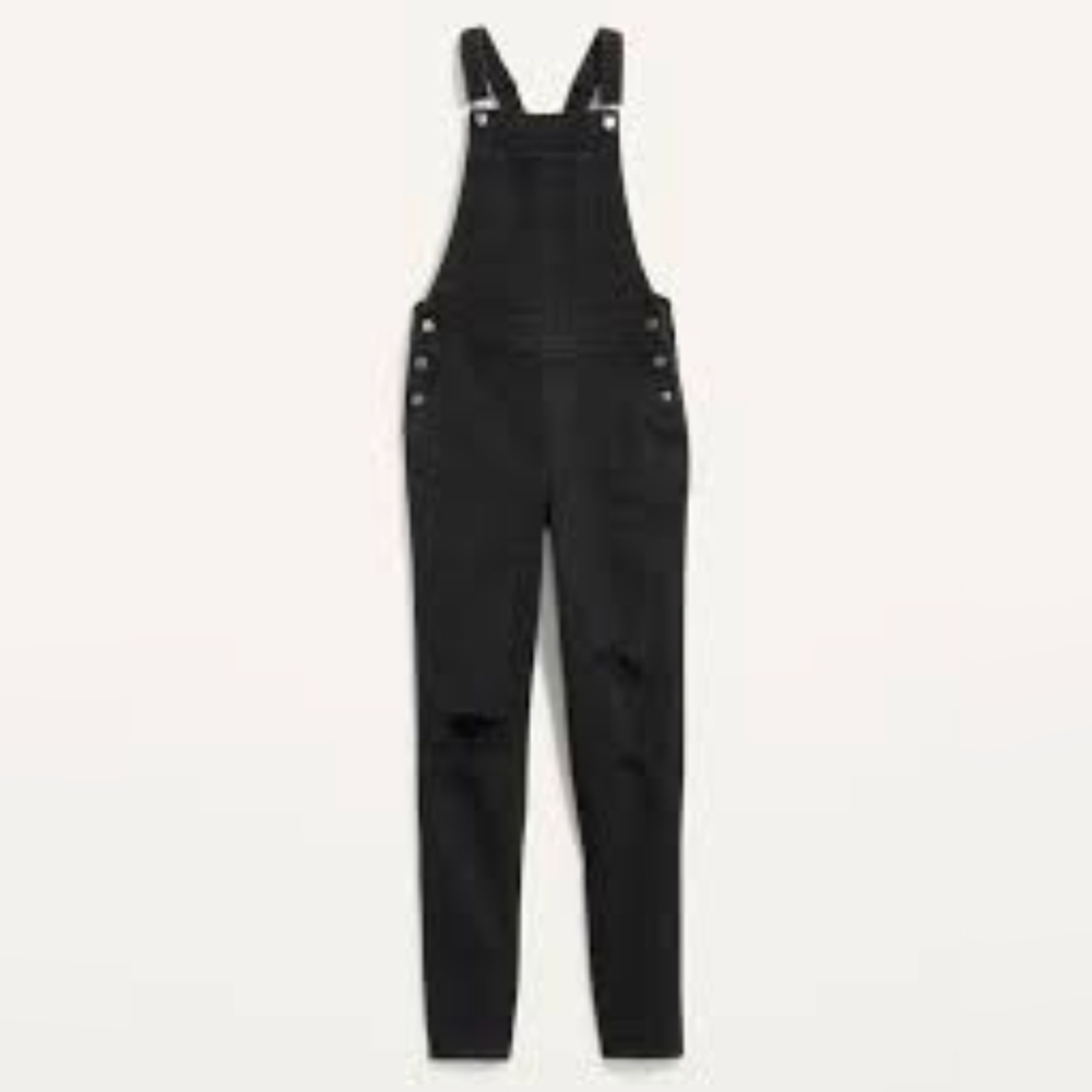 Old navy of straight distressed overalls size 14